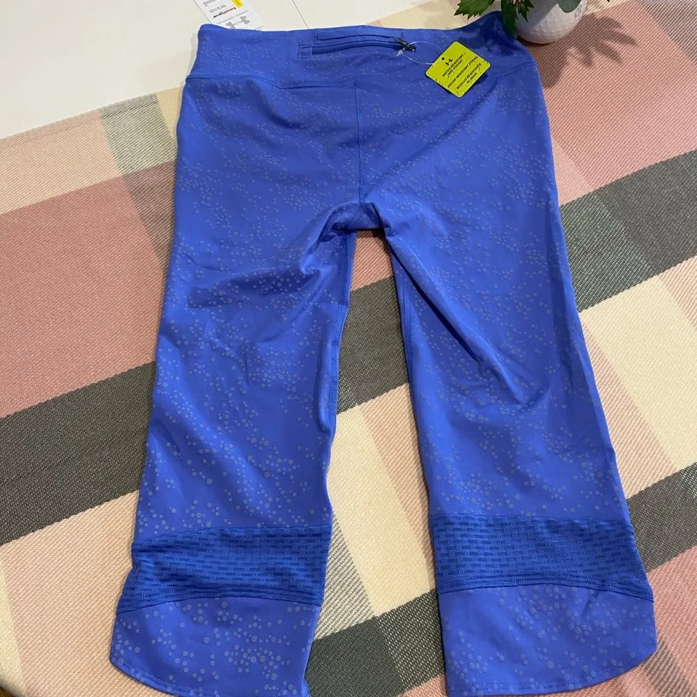 NWT! Under Armour Reflective Mirror Luminous Capri Running Leggings - Picture 8 of 11